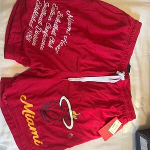 Miami Heat Red Basketball Shorts